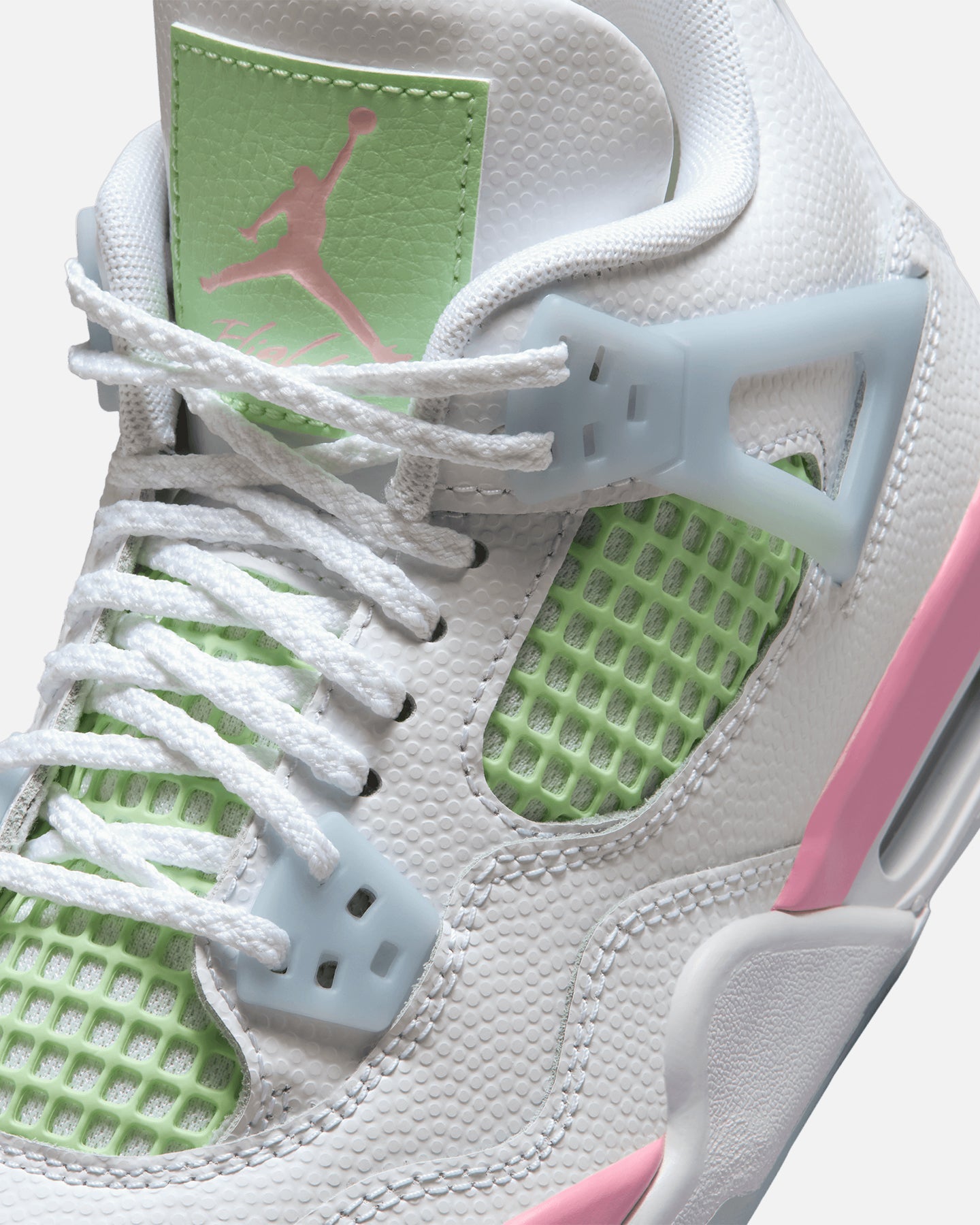 Jordan Kids' Air Jordan 4 Retro (GS) White/Medium Soft Pink