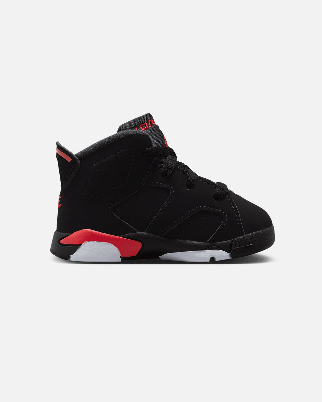Jordan Kids' Air Jordan 6 Retro "Infrared Salesman" (TD) Black/Lt Crimson