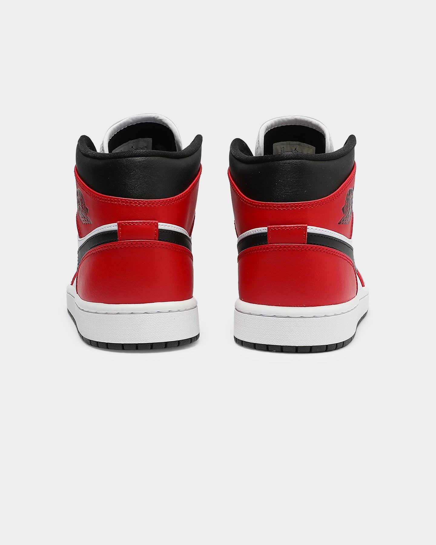 Jordan Men's Air Jordan 1 Mid ' Chicago Black Toe' Black/Black/Red