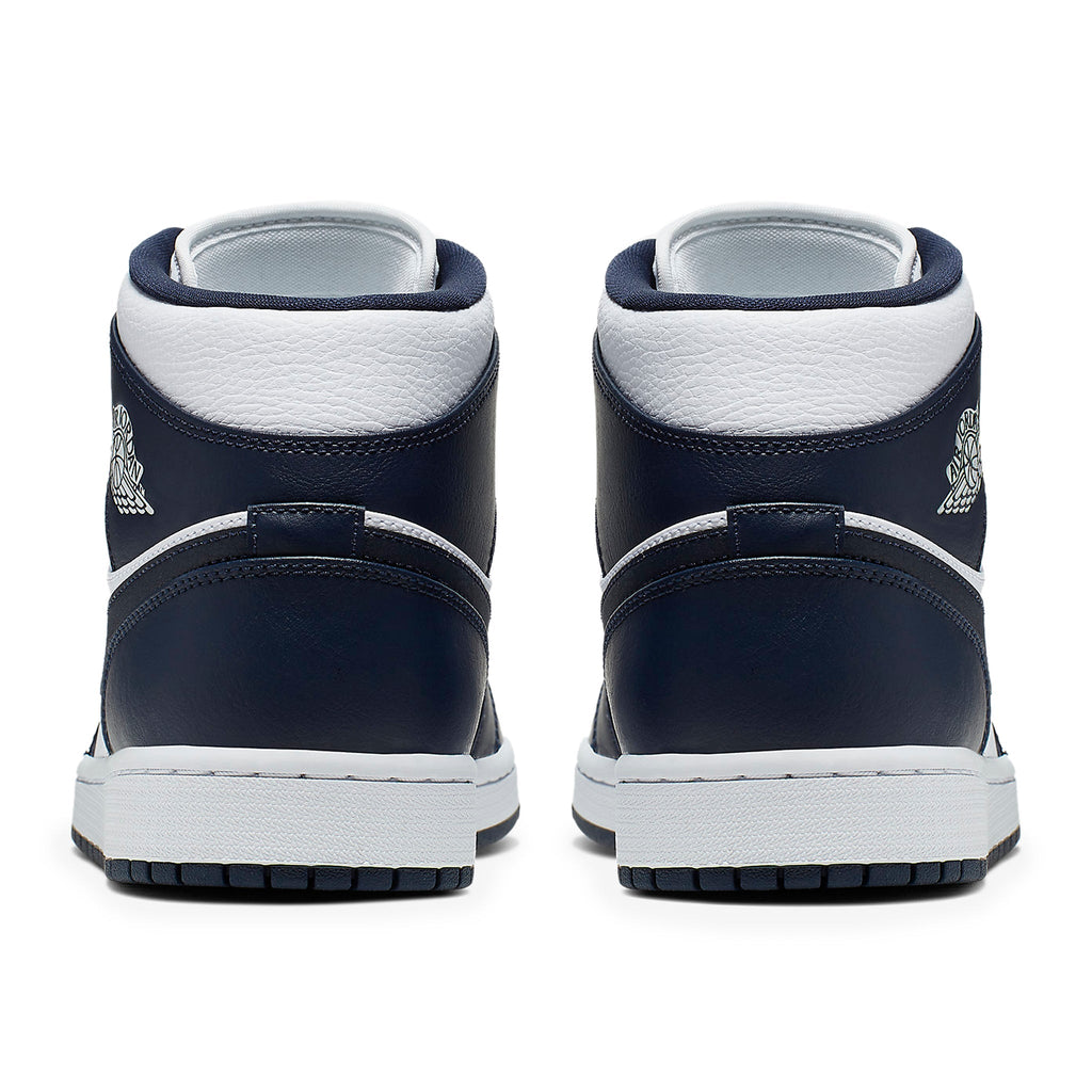 Air Jordan 1 Mid White Metallic Gold Obsidian