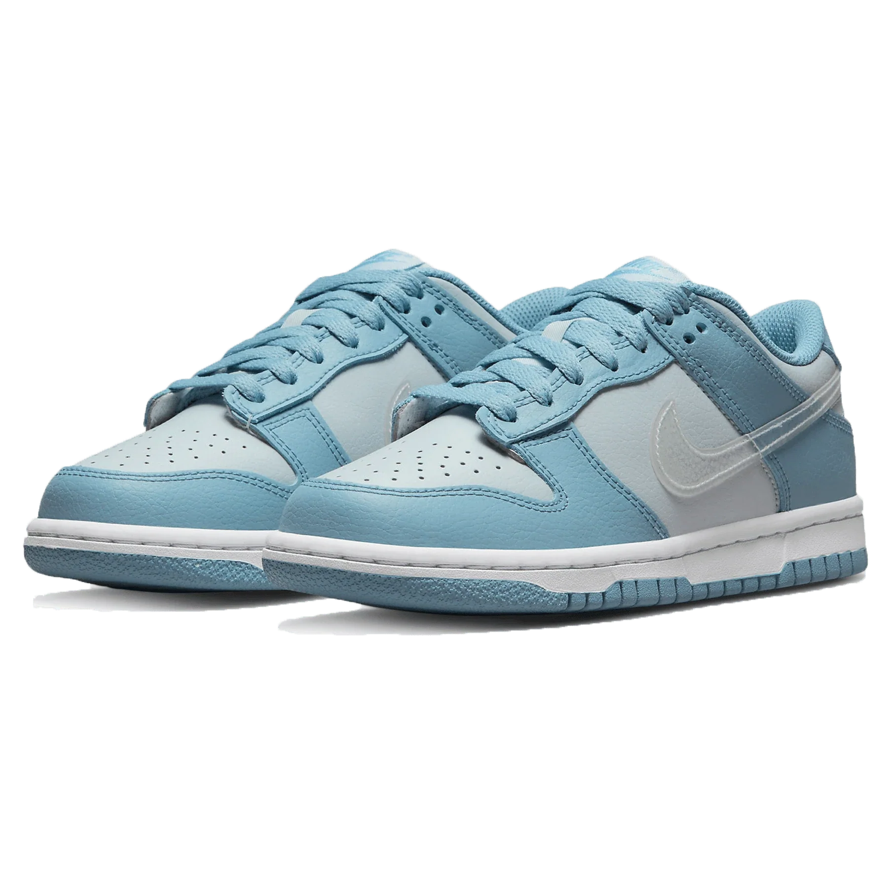 Nike Dunk Low 'Aura Blue Clear Swoosh'