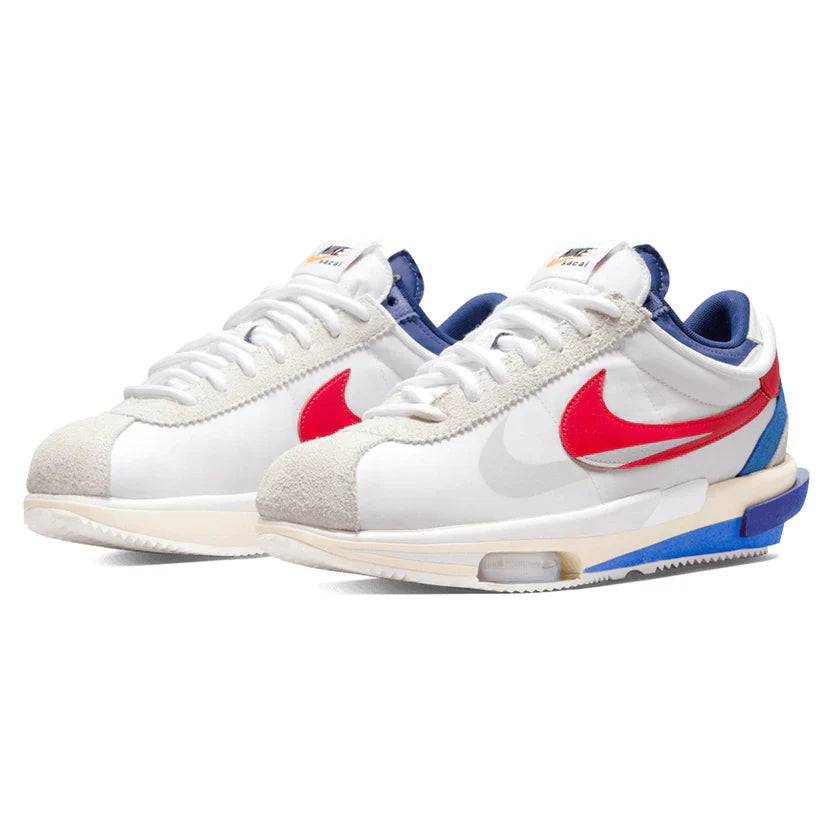 Nike x Sacai Zoom Cortez 'White University Red Blue'