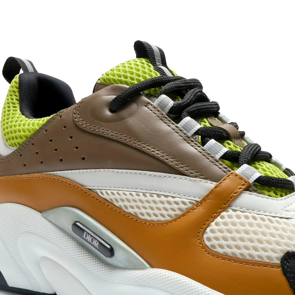 Dior B22 Brown Lime Green Trainer