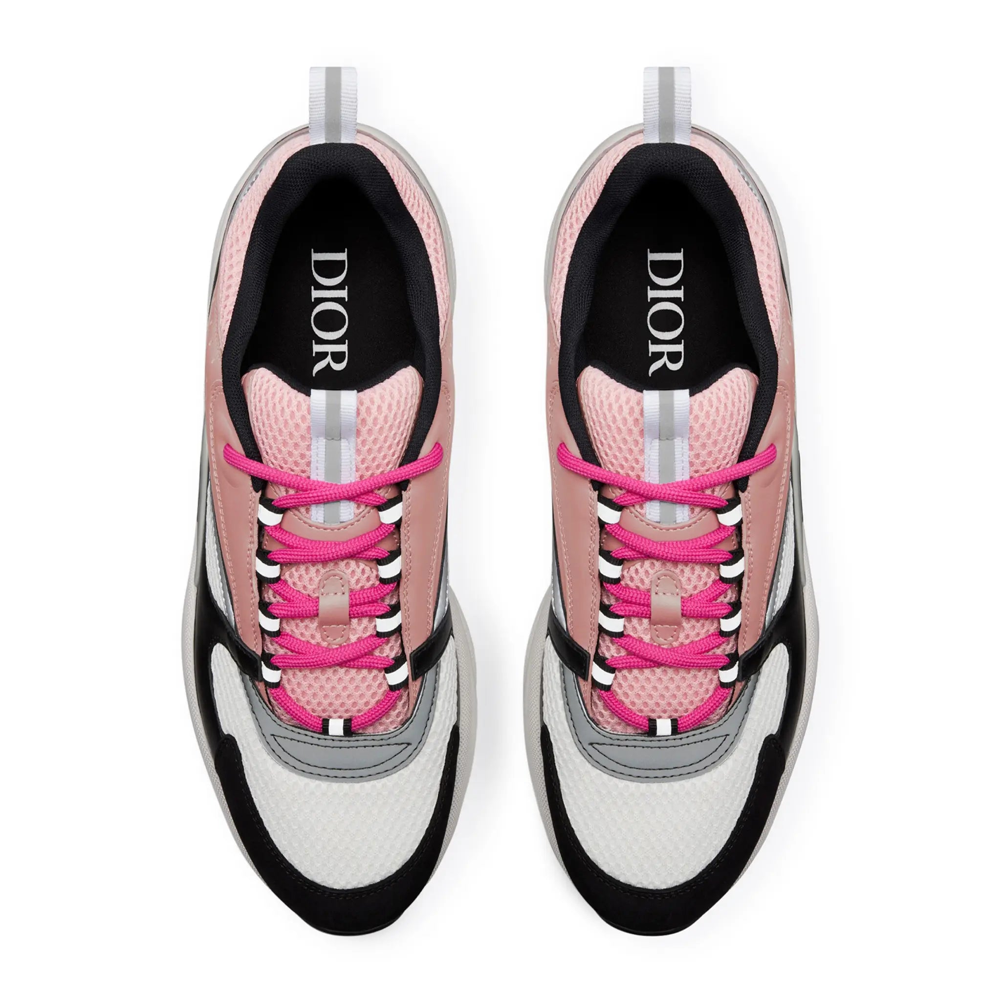 Dior B22 Pink White Black Calfskin Trainer