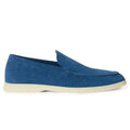 Loro Piana Summer Walk Suede Cobalt Ink Loafers