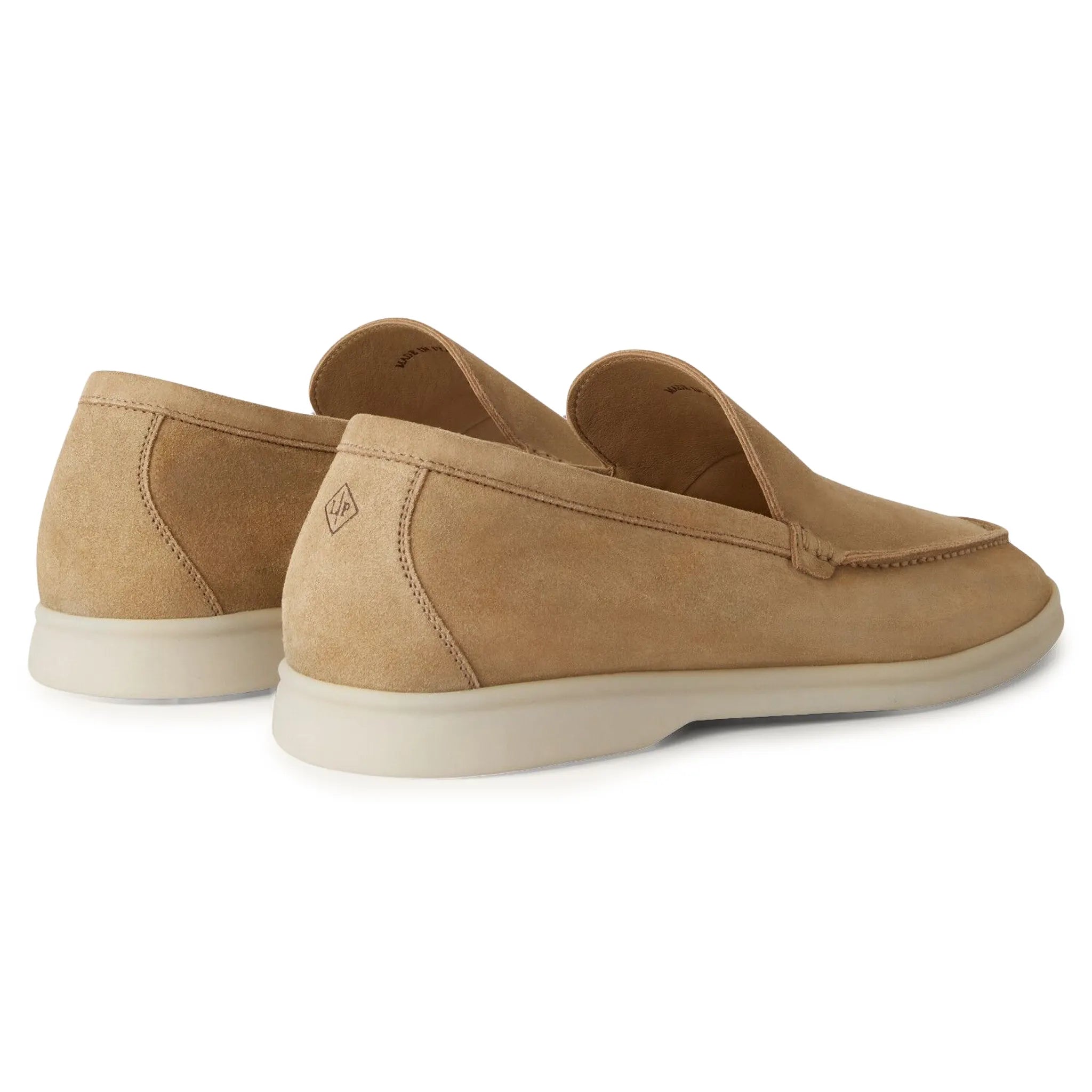 Loro Piana Summer Walk Suede Light Wood Smoke Loafers
