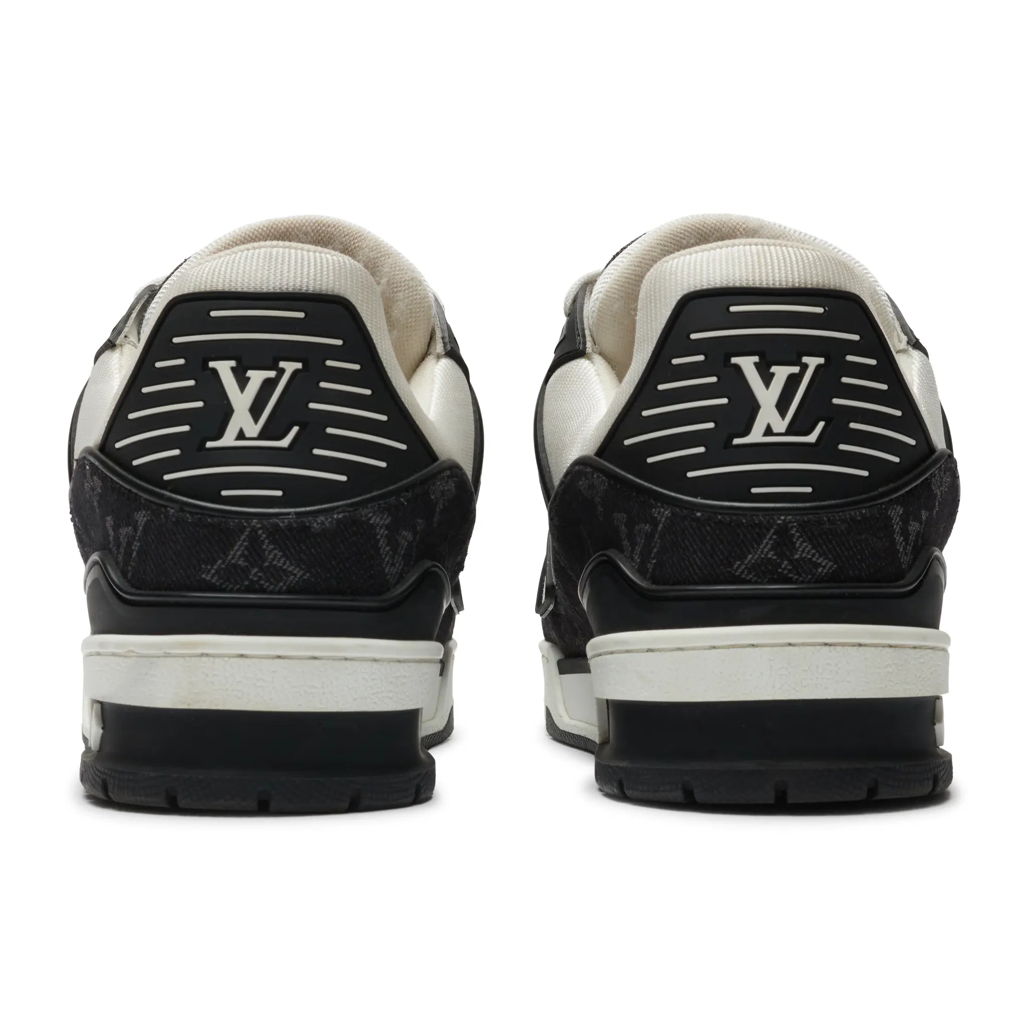 Preloved - Louis Vuitton LV Monogram Black Denim Sneaker