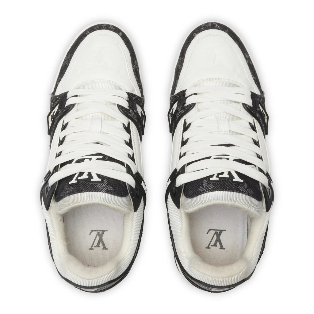 Preloved - Louis Vuitton LV Monogram Black Denim Sneaker