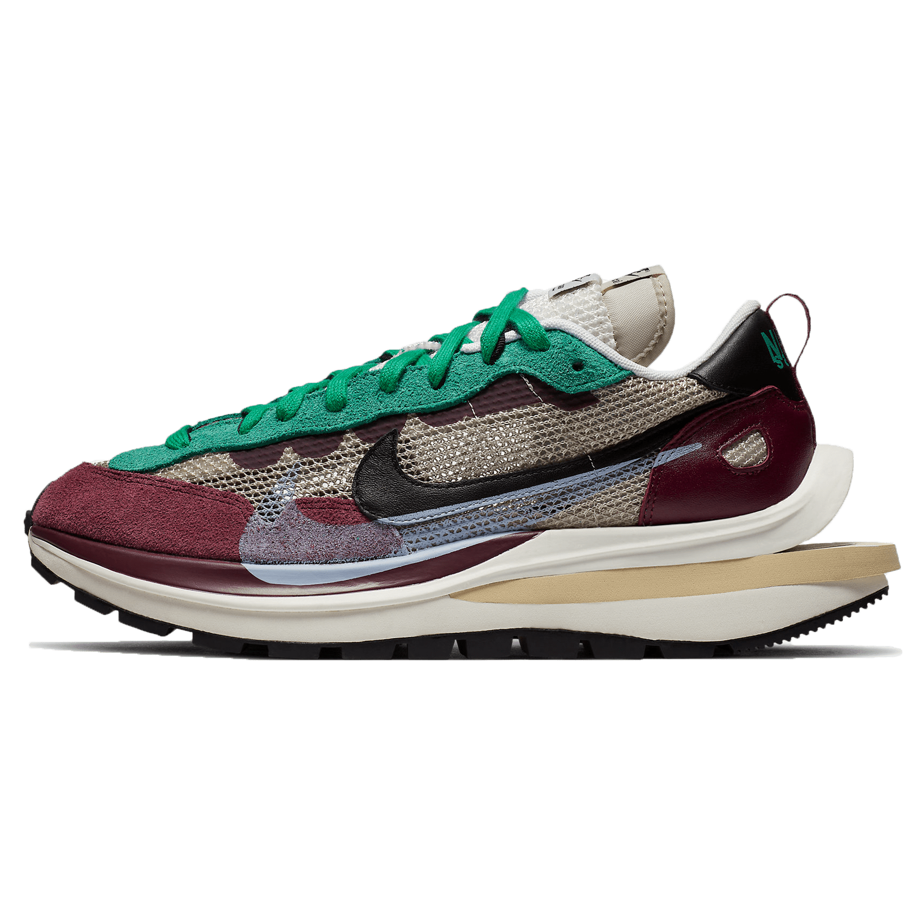 Nike x Sacai Vaporwaffle 'Villain Red Neptune Green'