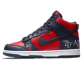 Nike SB x Supreme Dunk High 'By Any Means Navy Red'