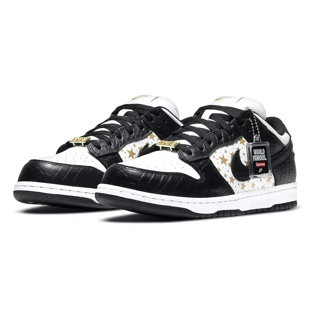 Nike SB x Supreme Dunk Low 'Stars Black'